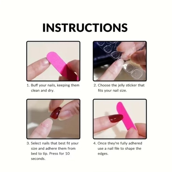 Extra Long Finger Nails, Gems and appliqués Taupe - Picture 4 of 4